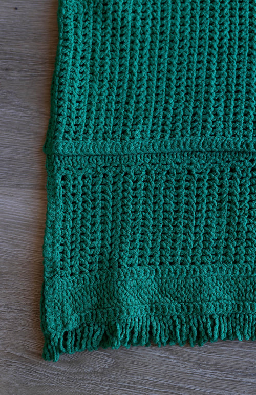 Kelly Green Crochet Top