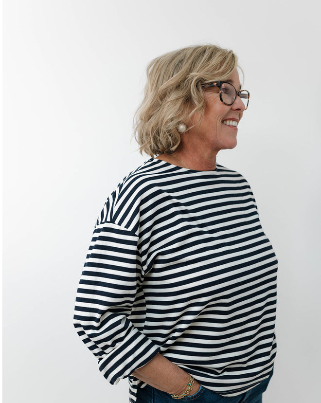 Oversized Striped T Shirt