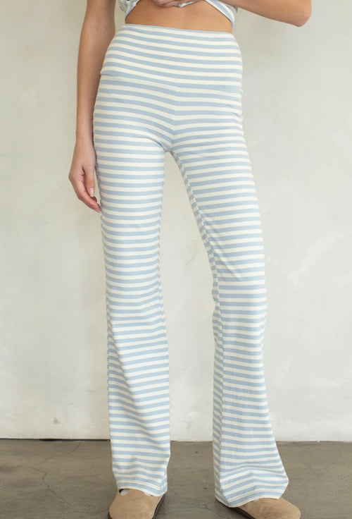 Flared Striped Pants