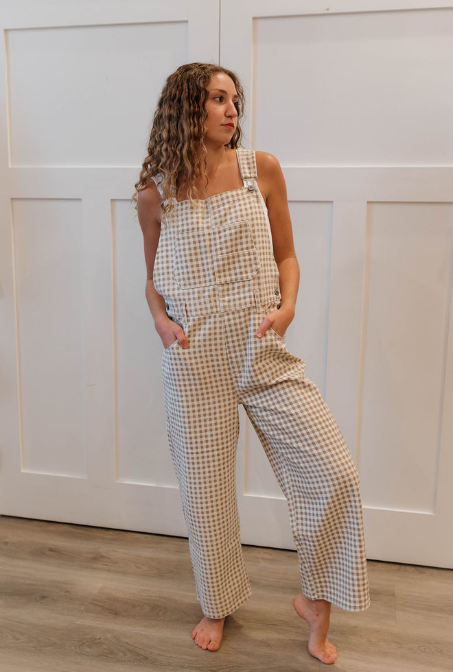 Gingham Overalls