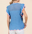 Powder Blue & Pink Knit Top