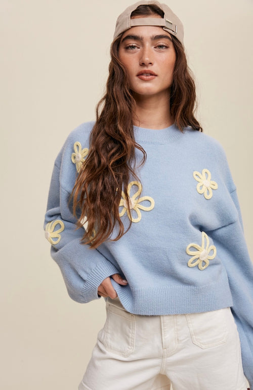 Daisy Knit Sweater