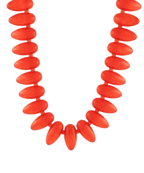 Cherry Coral Acrylic Necklace
