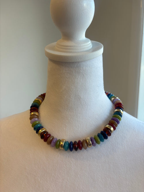 Autumn Acrylic Beaded Necklace