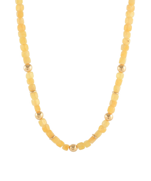 Yellow Acrylic Necklace