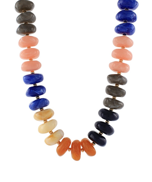 Multi Color Chunky Bead Necklace