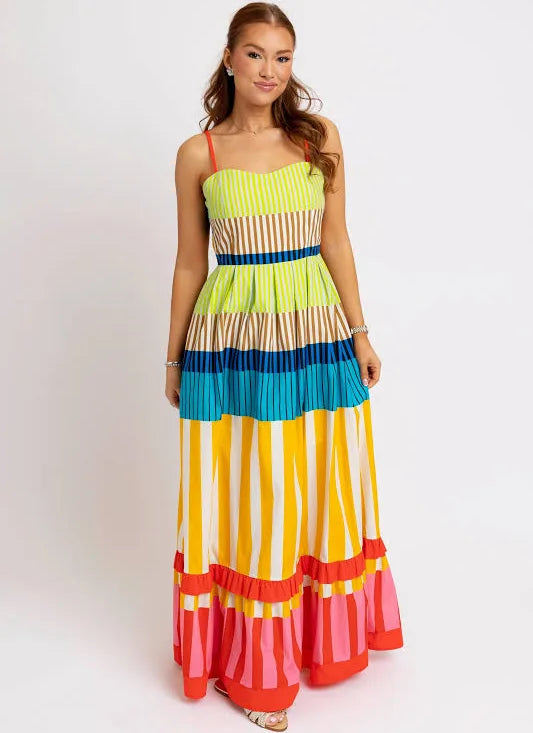 Stripe Cami Maxi Dress