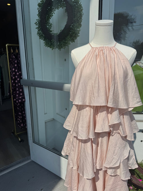 Tiered Ruffle Midi Dress