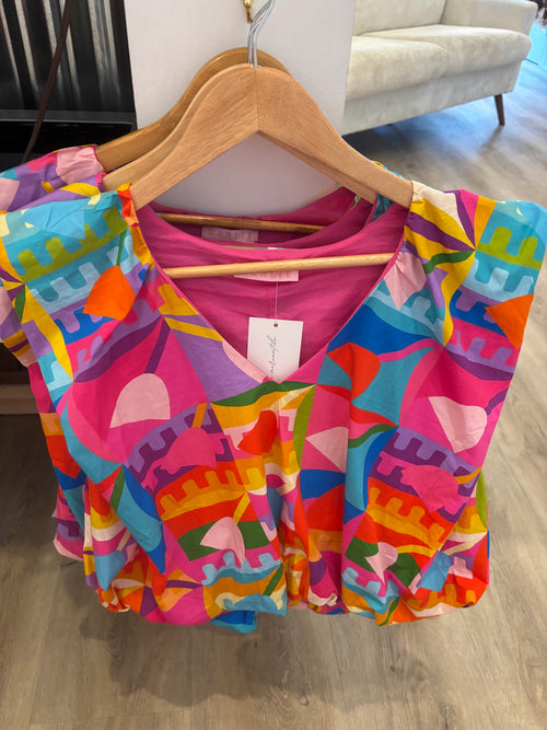 Modern Pop Art Bubble Top