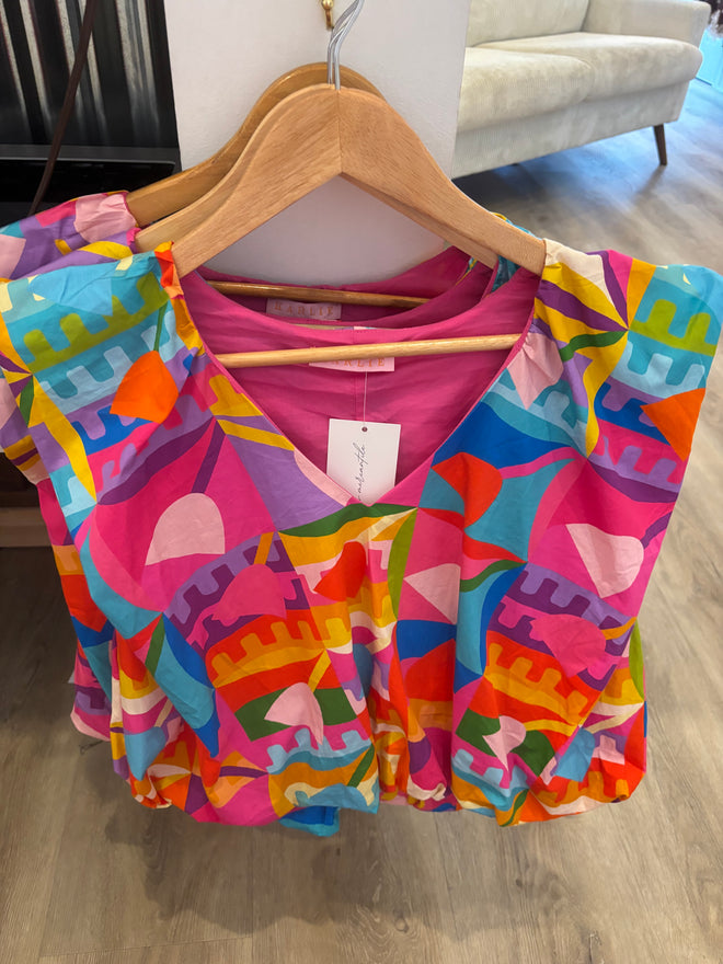 Modern Pop Art Bubble Top