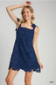 Navy Lace Mini