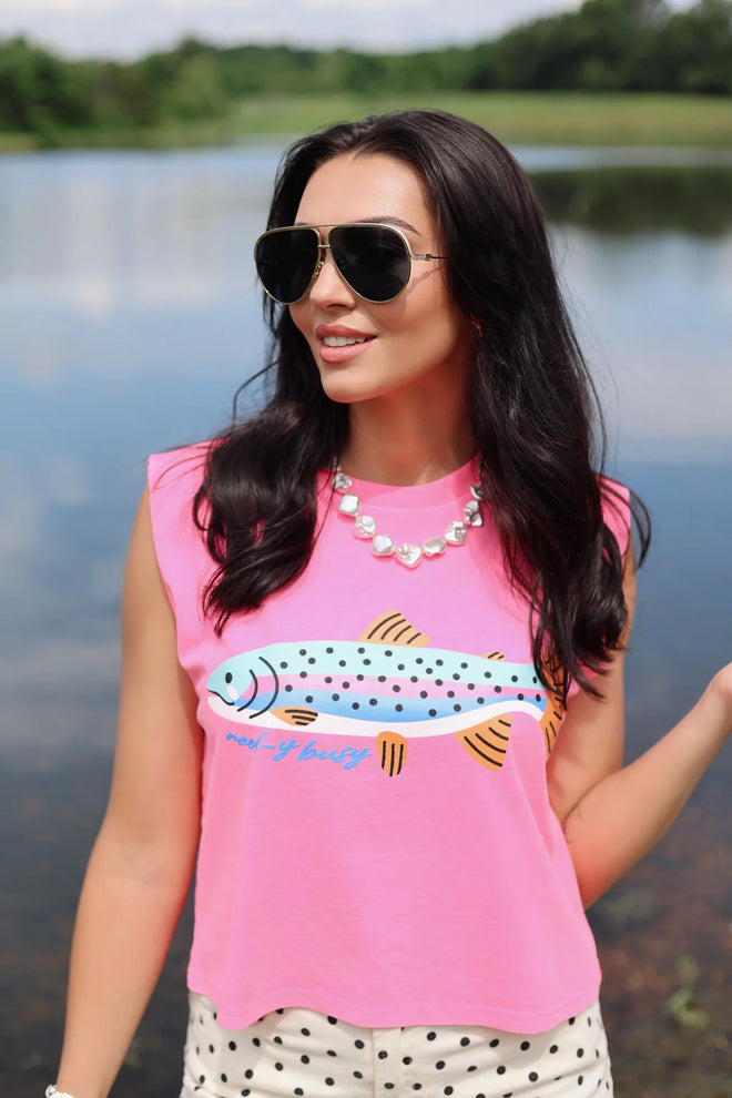 Reel Cute Rainbow Tank