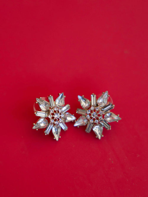 Crystal Floral Studs