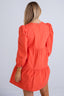 Coral Puff Sleeve Mini