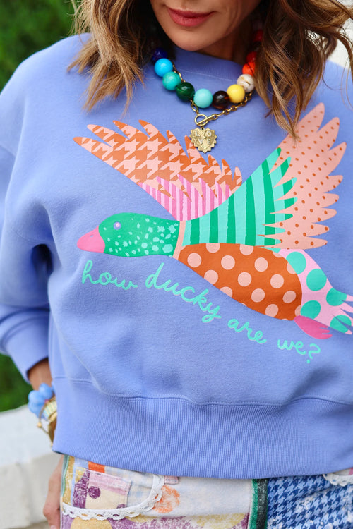 How Ducky Are We Cropped Sweatshirt