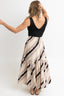 Striped Tier Maxi Skirt