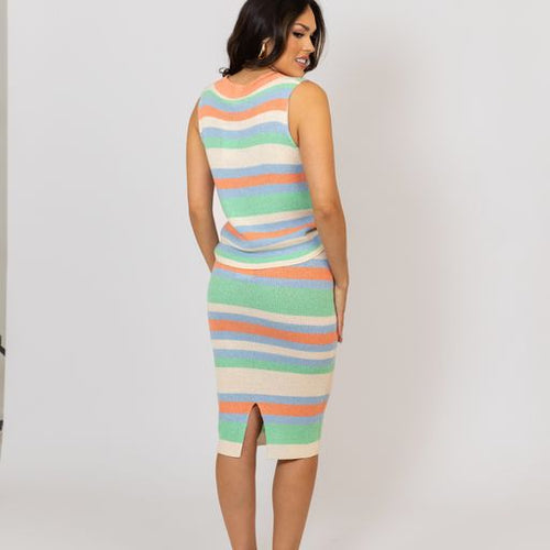 Multi Stripe Skirt
