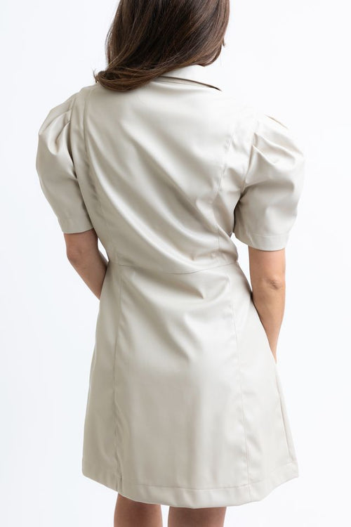 The Britt Pleather Dress