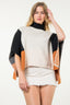 Colorblock Poncho