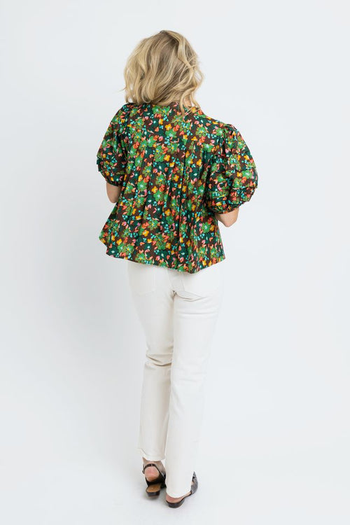 Flourish Pleat Top