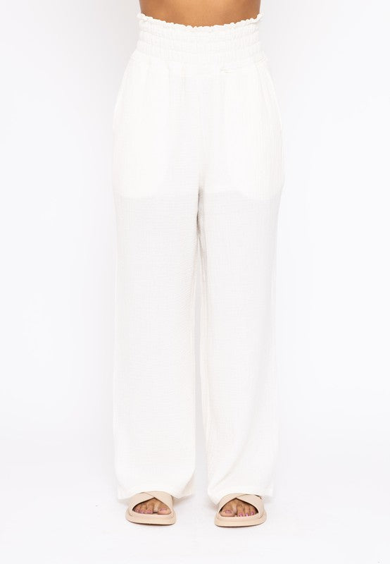 Gauzy Wide Leg Pants