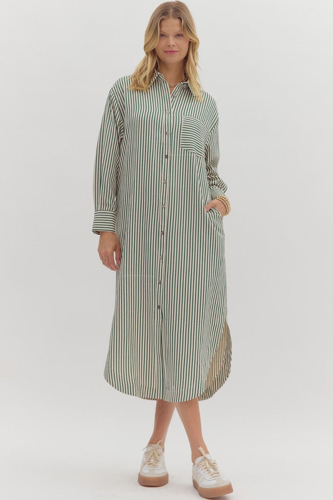 The Terra Midi Shirt Dress