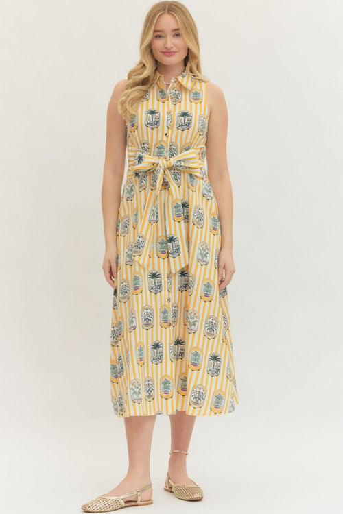 Ainsley Printed Midi Dress
