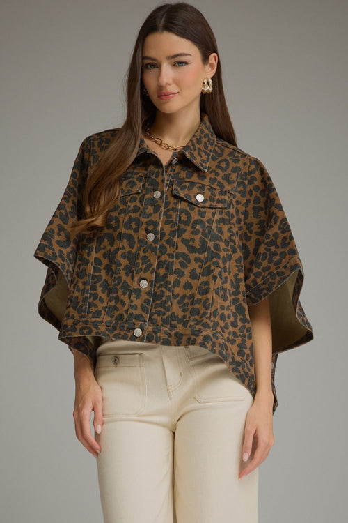 Leopard Poncho