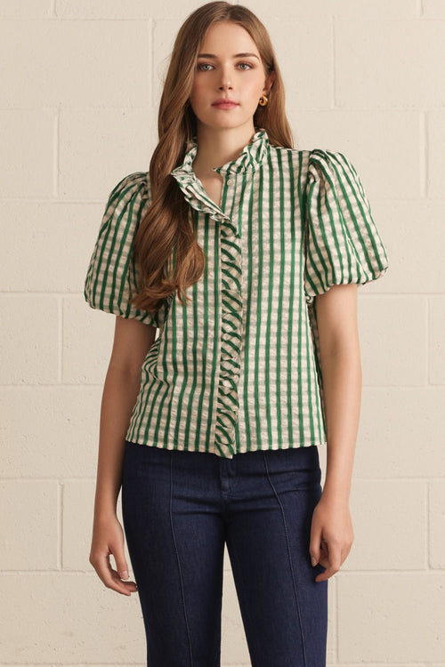 Olive Grove Stripe Top