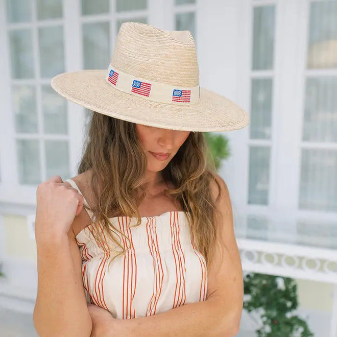 Ivory America Palm Hat