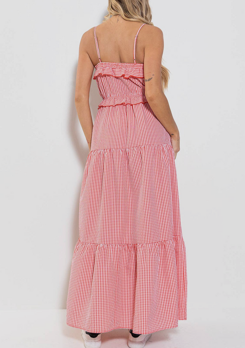 Red Gingham Maxi