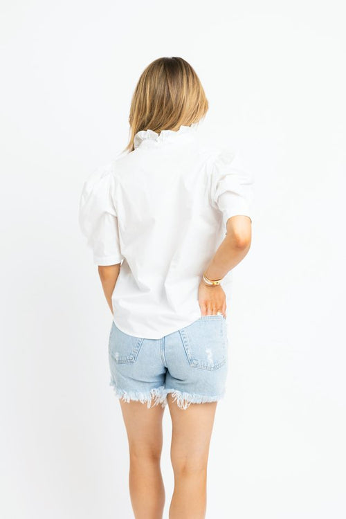 Ruffle Neck Daley Top