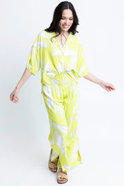 Palm Leaf Smock Pants