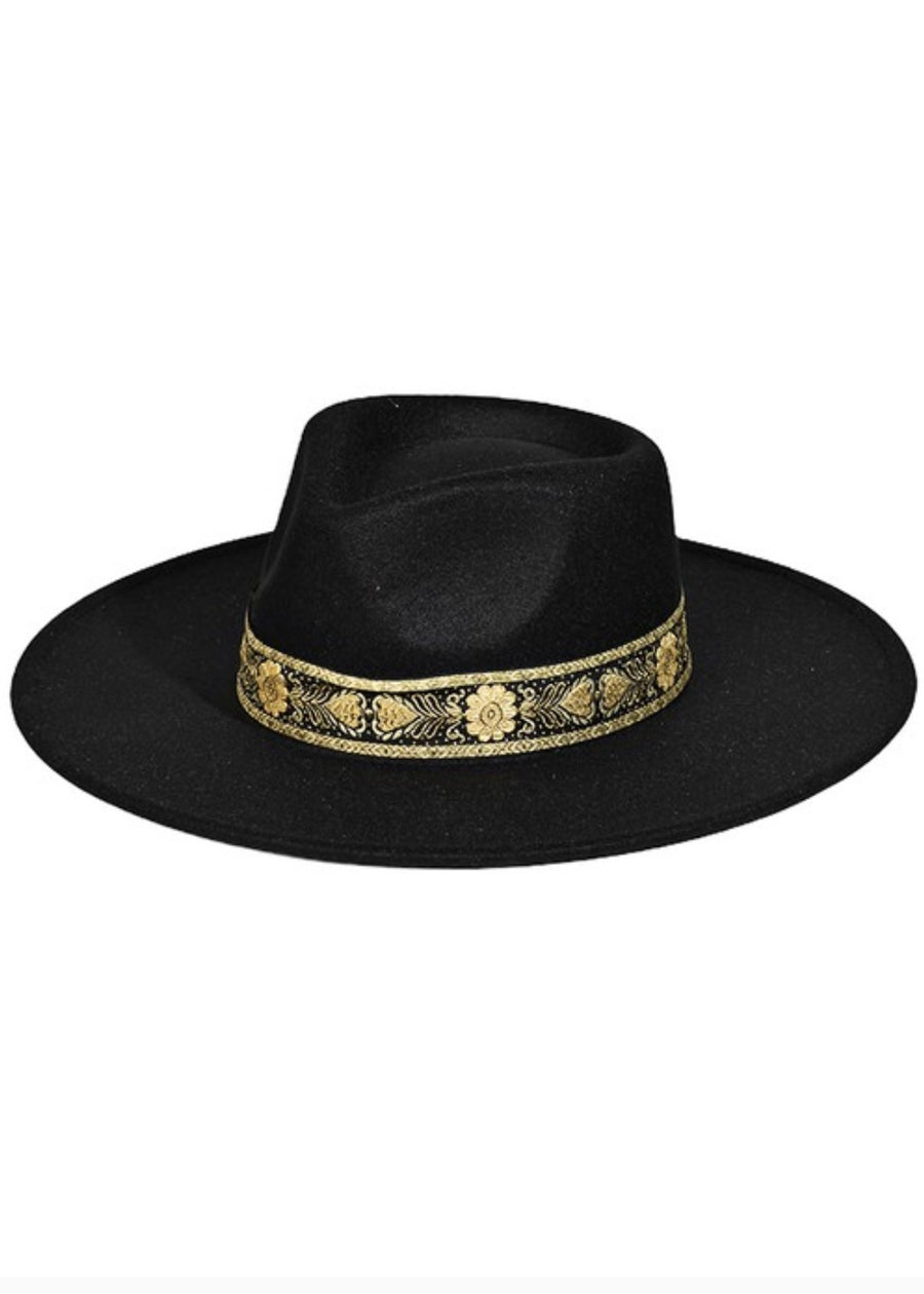 Gold Brim Hat